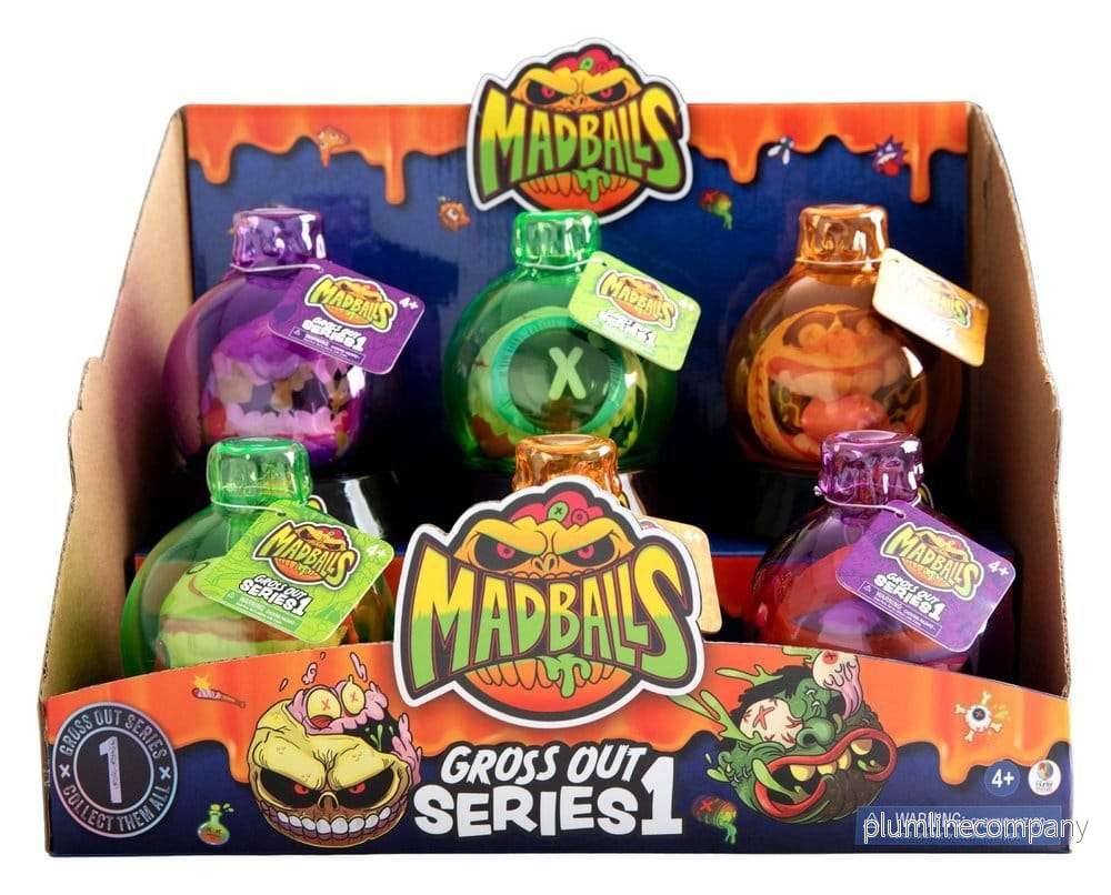 Mad Balls studsbollar Gross Out Series 1 display (12) Mad Balls studsbollar Gross Out Series 1 display (12)