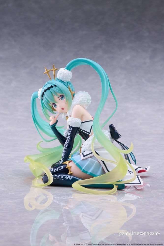 Hatsune Miku Taito Kuji PVC-figur Racing Miku 2018 Ver. Round 8 13 cm