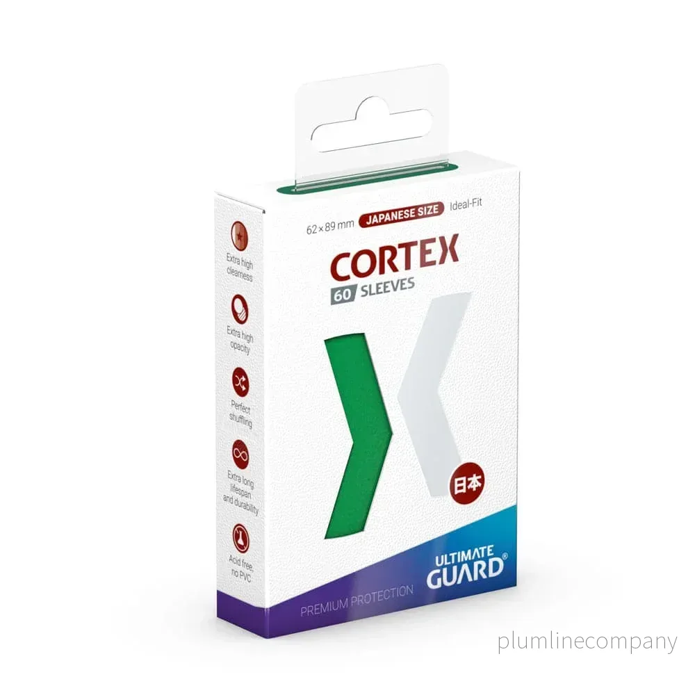 Ultimate Guard CORTEX Ärmskydd Japansk Storlek (60) – Grön