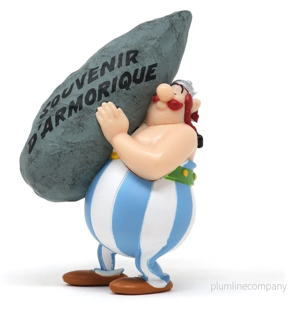 Asterix PVC-figur Obelix Souvenir från Armorica, 9 cm
