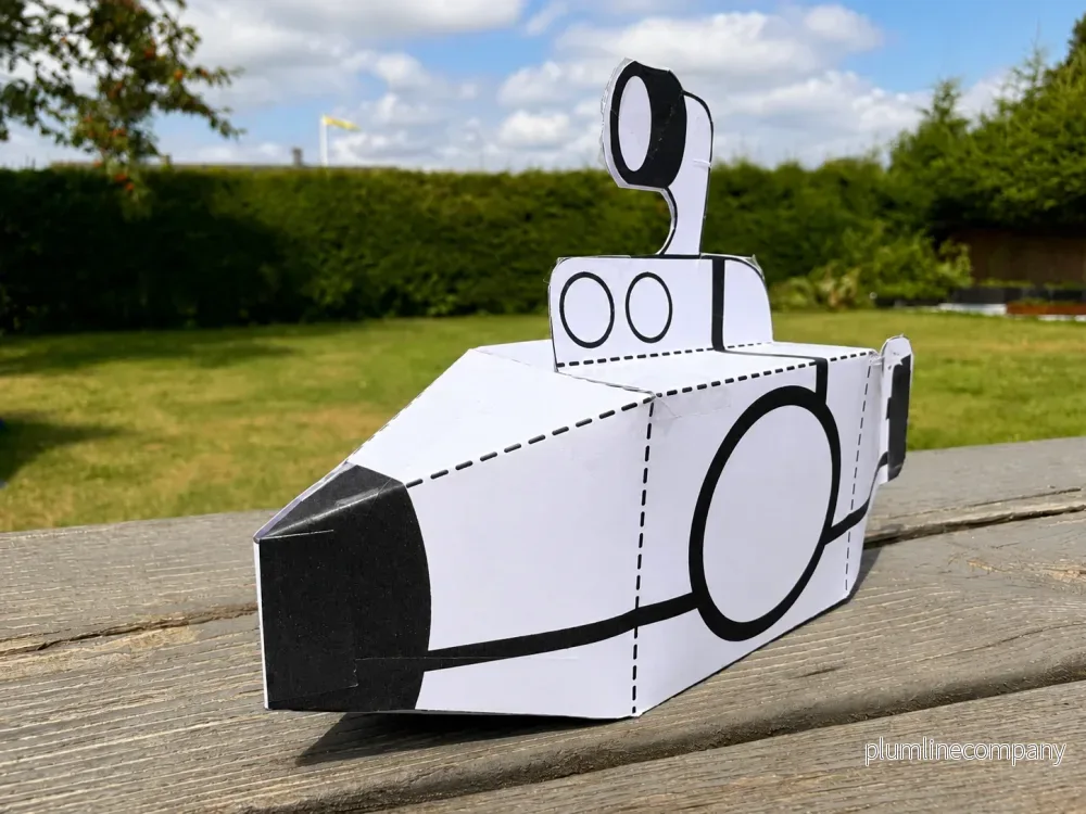 Vik din egen ubåt – 3D-pyssel i papper - Bild 2