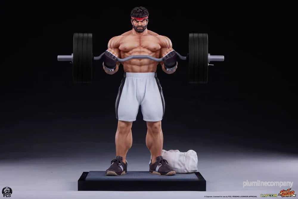 Street Fighter Premier Series Figur 1/4 Ryu Battle Edition: Powerlifting 53 cm Street Fighter Premier Series Figur 1/4 Ryu Battle Edition: Powerlifting 53 cm