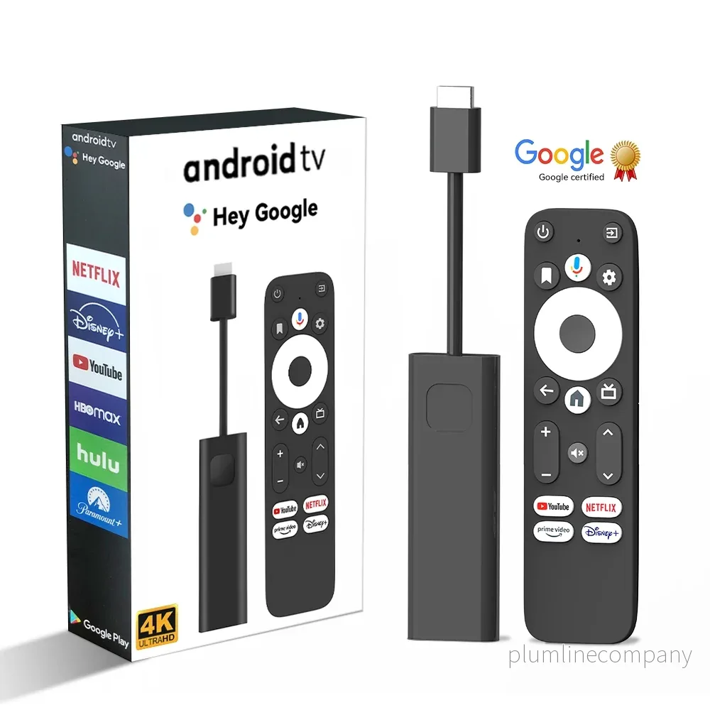 Google Certifierad TV-sticka 4K HDR Android TV 14 WiFi Play Store stöd för Netflix, YouTube, Disney+ Google Certifierad TV-sticka 4K HDR Android TV 14 WiFi Play Store stöd för Netflix, YouTube, Disney+