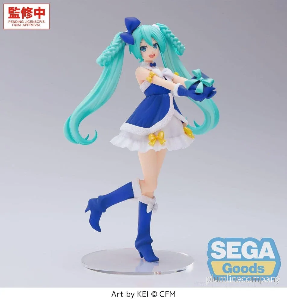 Karaktärsserie Sång 01: Hatsune Miku Premium PVC-figur Hatsune Miku Safir Julversion 21 cm Karaktärsserie Sång 01: Hatsune Miku Premium PVC-figur Hatsune Miku Safir Julversion 21 cm