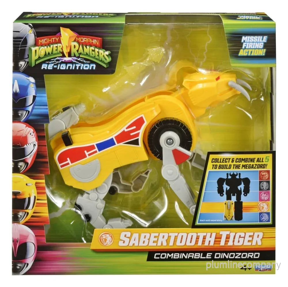 Mighty Morphin Power Rangers Kombinerbar Dinozord Actionfigur Sabertooth Tiger 20 cm - Bild 3