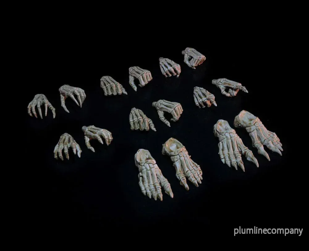 Mythic Legions: Necronominus Action Figure Tillbehör – Skelett Händer/Fötter Set Mythic Legions: Necronominus Action Figure Tillbehör – Skelett Händer/Fötter Set