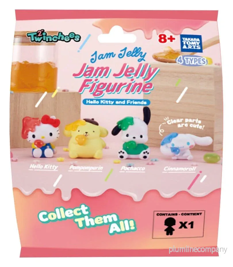 Sanrio Twinchees Mini Figurer Hello Kitty & Friends Jam Jelly 5 cm Blind Pack Display (24) - Bild 3