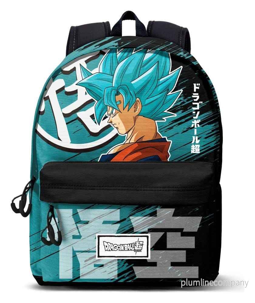 Dragon Ball FAN HS Ryggsäck 3.0 Saiyajin Blue – Högkvalitativ och Tålig Ryggsäck för Fans