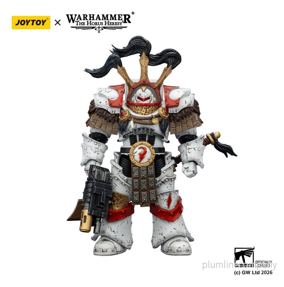 Warhammer 40,000 Actionfigur White Scars Legion Praetor i Cataphractii Terminator Rustning med Cyber Hawk Chogorian-svärd och combi-melta 14 cm Warhammer 40,000 Actionfigur White Scars Legion Praetor i Cataphractii Terminator Rustning med Cyber Hawk Chogorian-svärd och combi-melta 14 cm