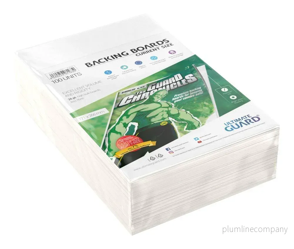 Ultimate Guard Comic Backing Boards (100 st) – Aktuell storlek