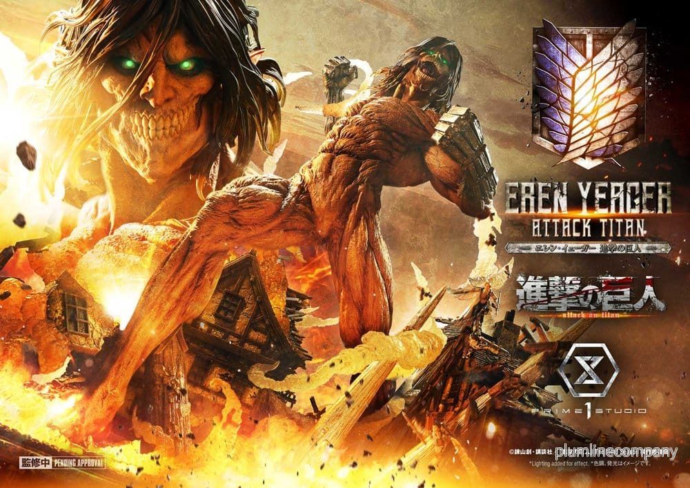 Attack on Titan (TV animation) Ultimate Diorama Masterline Statue Eren Yeager Attack Titan 81 cm - Bild 2