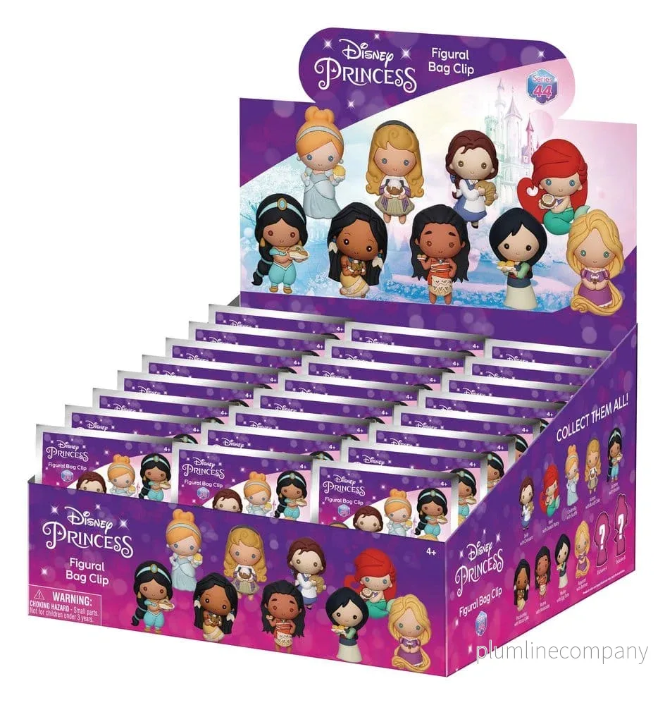 Disney 3D PVC Bag Clips Princess with Food Serie 44 Display (24) Disney 3D PVC Bag Clips Princess with Food Serie 44 Display (24)