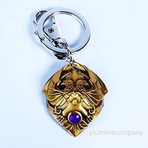 Warhammer 40K Metall Nyckelring – Custodian Shoulder Plate Warhammer 40K Metall Nyckelring – Custodian Shoulder Plate