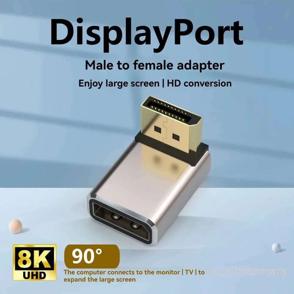 NÖRDIC Displayport-adapter hane till hona 8K60Hz 4K144/120/60hz NÖRDIC Displayport-adapter hane till hona 8K60Hz 4K144/120/60hz