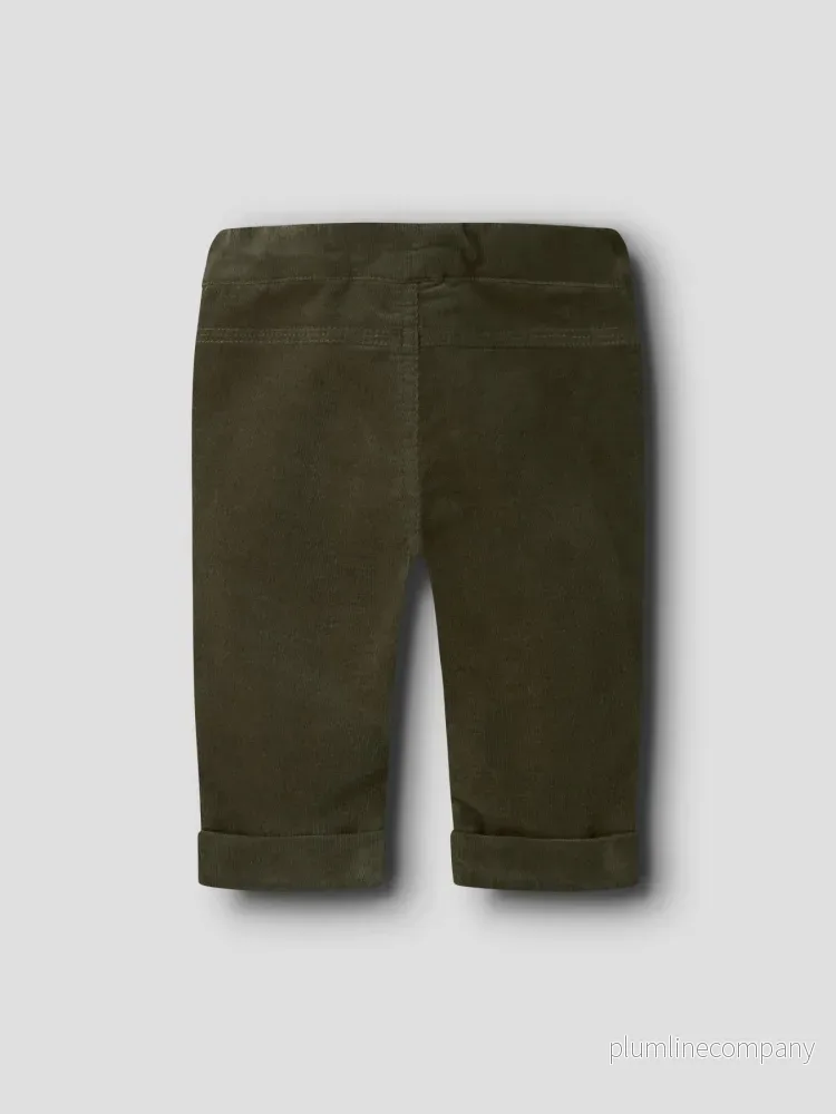 Manchesterbyxor - Olive Night - NBMBEN REG CORD WL PANT 4609-YT - Bild 2