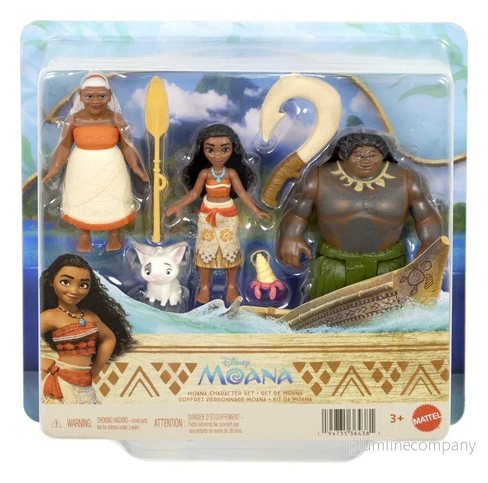 Vaiana Actionfigur 3-pack karaktärssats 9 cm Vaiana Actionfigur 3-pack karaktärssats 9 cm