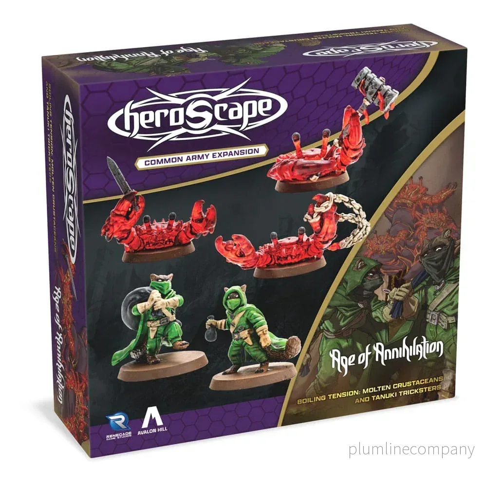 Heroscape Army Expansion Boiling Tension: Molten Crustaceans & Tanuki Tricksters *English Version* Heroscape Army Expansion Boiling Tension: Molten Crustaceans & Tanuki Tricksters *English Version*