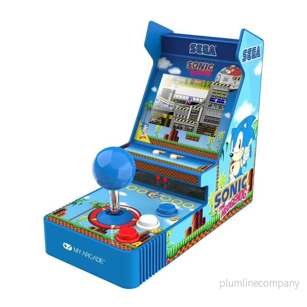 Sonic The Hedgehog Bärbar Retro Arcade Joystick Spelare