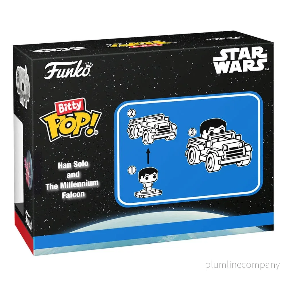 Star Wars Bitty POP! Rides Figurdisplay Han Solo med Millenium Falcon 2,5 cm - Bild 3