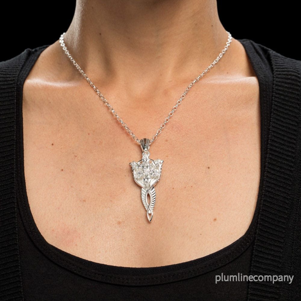Lord of the Rings Replica 1/1 Pendant & Chain Evenstar (Sterling Silver) - Bild 3