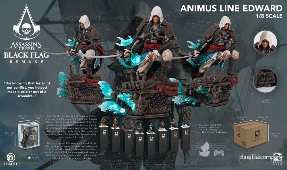 Assassin’s Creed-figur Animus Edward i skala 1/8 från Pure Arts Assassin’s Creed-figur Animus Edward i skala 1/8 från Pure Arts