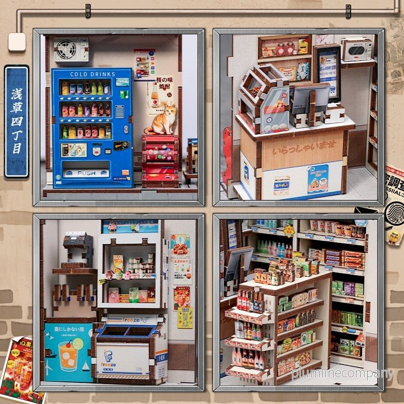 Miniatyrhusmodellset Beika-cho Convenience Store 22 x 15 cm - Bild 3