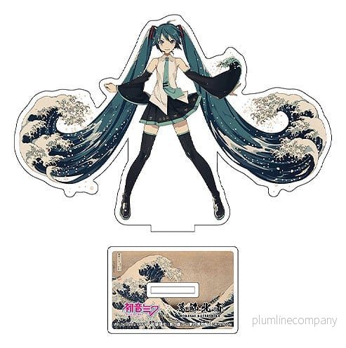 Hatsune Miku x Katsushika Hokusai iXima Die-Cut Akryl Ställ Assortiment 10 cm - Bild 3