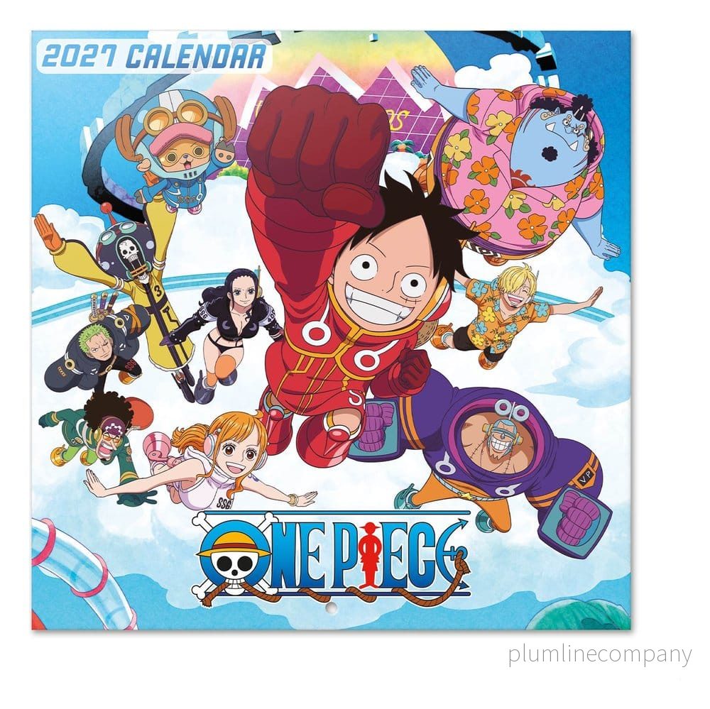 One Piece Väggkalender 2027 30 x 30 cm