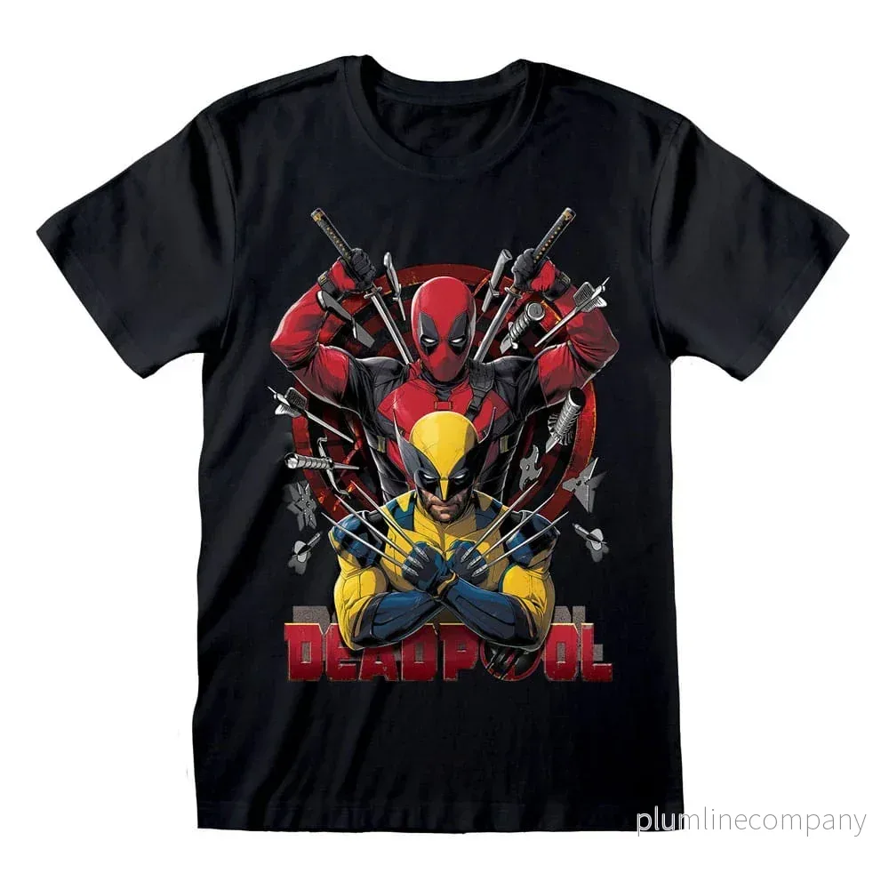 Deadpool T-Shirt – Deadpool & Wolverine Weapons