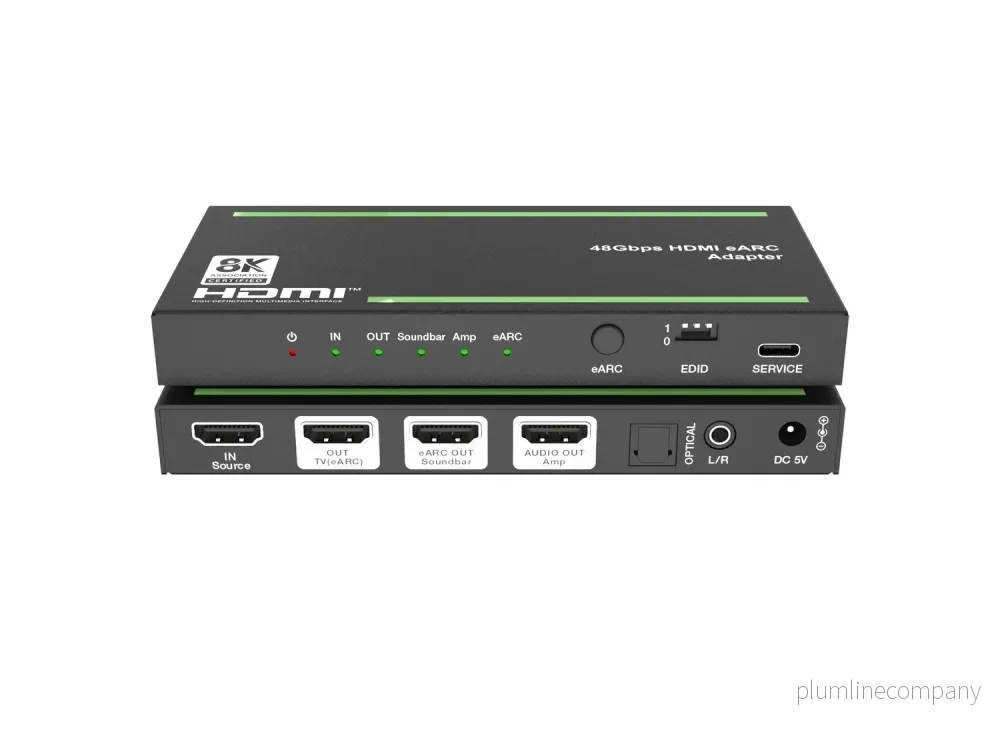NÖRDIC 8K HDMI 2.1 eARC/ARC Extractor till Soundbar och Förstärkare