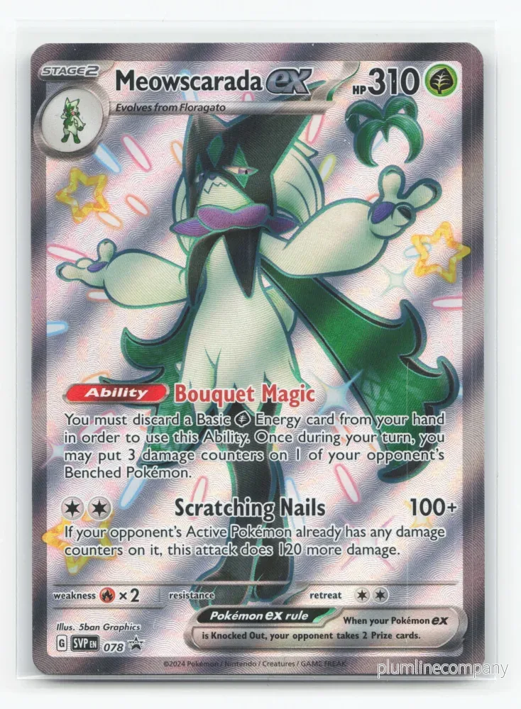 Meowscarada ex 078 - Scarlet & Violet Black Star Promos