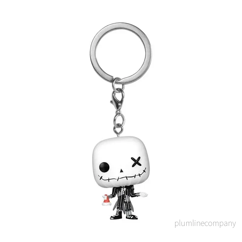 Nightmare Before Christmas POP! Vinyl Nyckelrings 4 cm Patchwork - Jack Display (12)