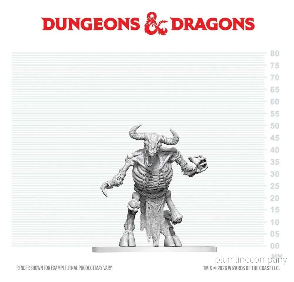 Dungeons & Dragons Nolzur's Marvelous Miniatures Omålad Minotaur Skeleton-miniatyr 17 cm - Bild 3
