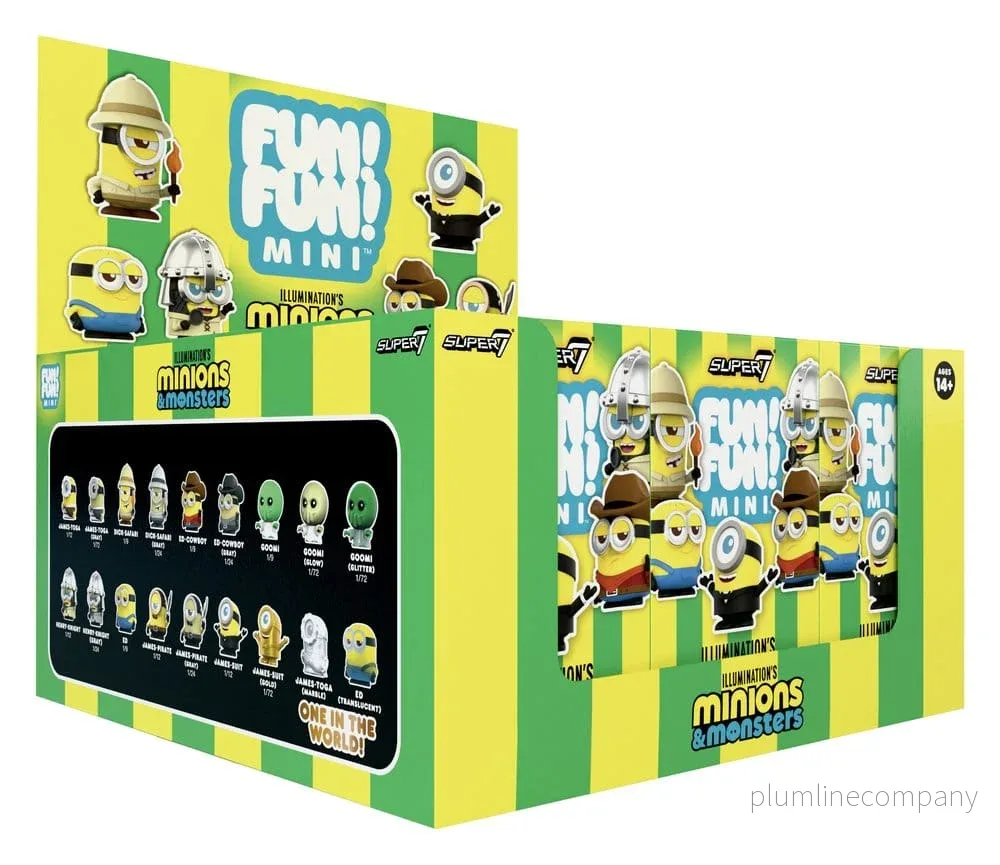 Minions Fun! Fun! Mini Figures Wave 01 Minions & Monsters Blind Box Display (9) Minions Fun! Fun! Mini Figures Wave 01 Minions & Monsters Blind Box Display (9)