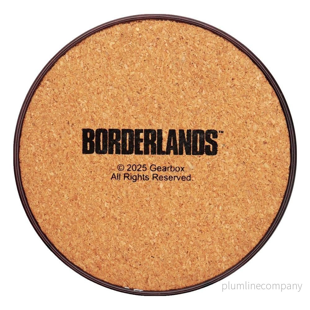 Borderlands Coaster 4-Pack - Metal Coasters med Korkbotten - Bild 3