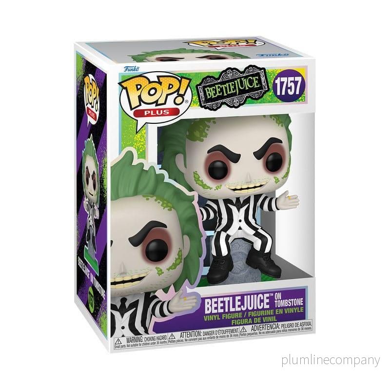 Beetlejuice POP! Vinyl Figur med Gravsten - 9 cm - Bild 3