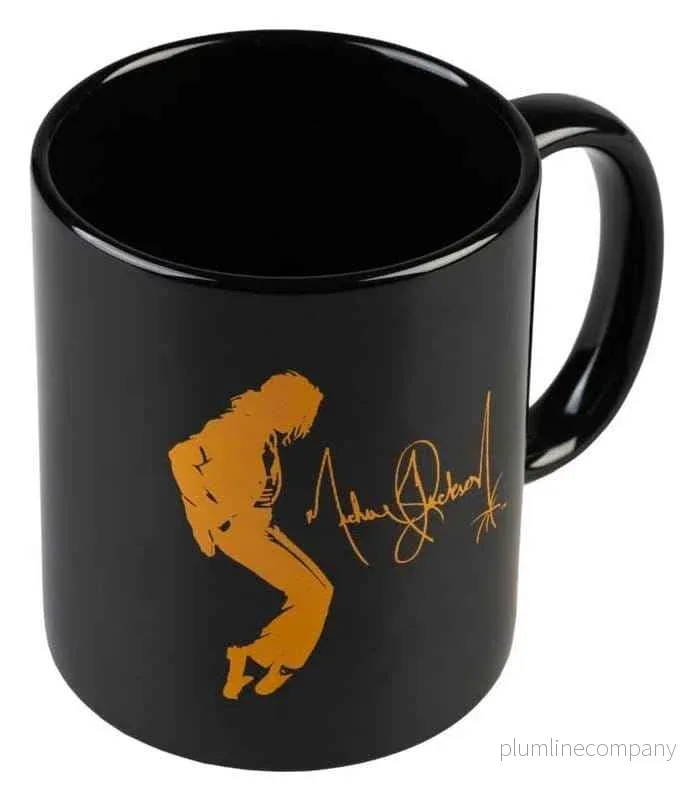 Michael Jackson Mugg Kung av Pop Svart 350 ml - Bild 2