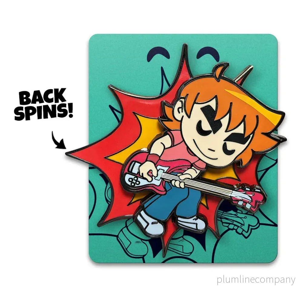 Scott Pilgrim Pin Badge - Scott Spelar Gitarr 5 cm - Bild 3