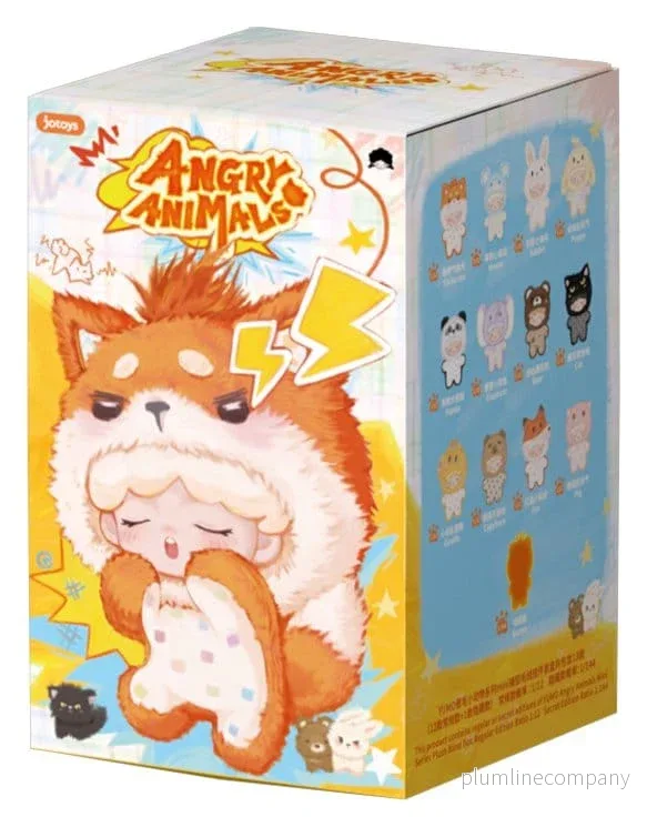 Yumo Angry Animals Gosedjur Mini Figurer Blind Box 9 cm Display (12) - Bild 2