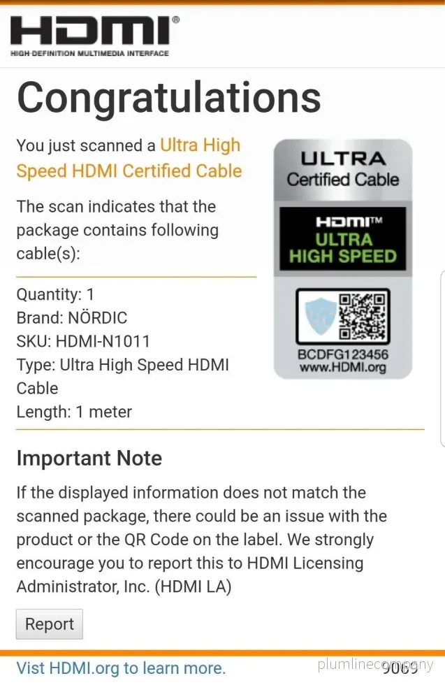 NÖRDIC CERTIFIED CABLES 1m Ultra High Speed HDMI2.1 8K 60Hz 4K 120Hz 48Gbps Dynamic HDR eARC Game Mode VRR Dolby ATMOS nylonflätad kabel guldpläterad - Bild 2