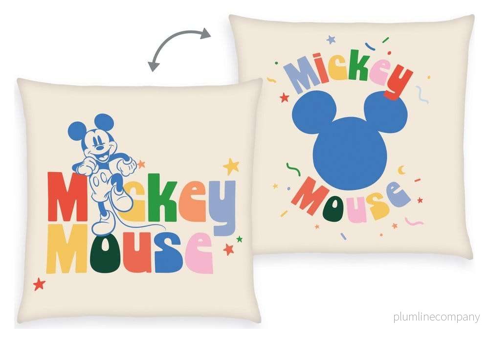 Disney Soft Velboa-kudde Mickey Mouse 40 x 40 cm