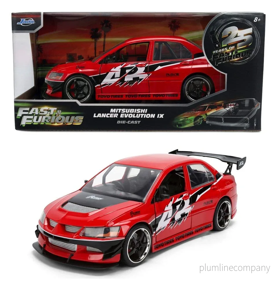 Fast & Furious Diecast Modellbil 1:24 Mitsubishi Lancer 2006, 19 cm Fast & Furious Diecast Modellbil 1:24 Mitsubishi Lancer 2006, 19 cm
