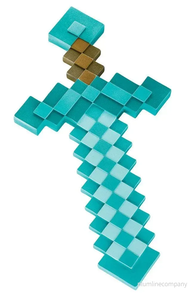 Minecraft Plastikkopia Diamantsvärd 51 cm