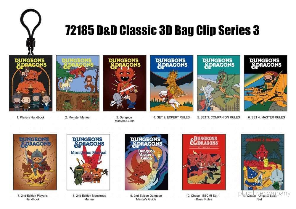 Dungeons & Dragons Classic 3D PVC Bag Clips Series 3 Blind Bag-display (24) Dungeons & Dragons Classic 3D PVC Bag Clips Series 3 Blind Bag-display (24)