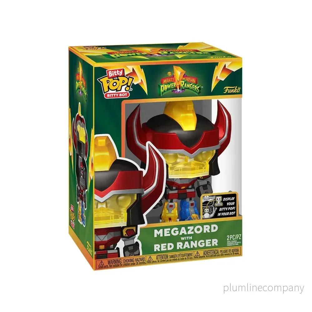 Mighty Morphin Power Rangers Bitty POP! Bots 4-Pack Megazord med Red Ranger - Bild 3