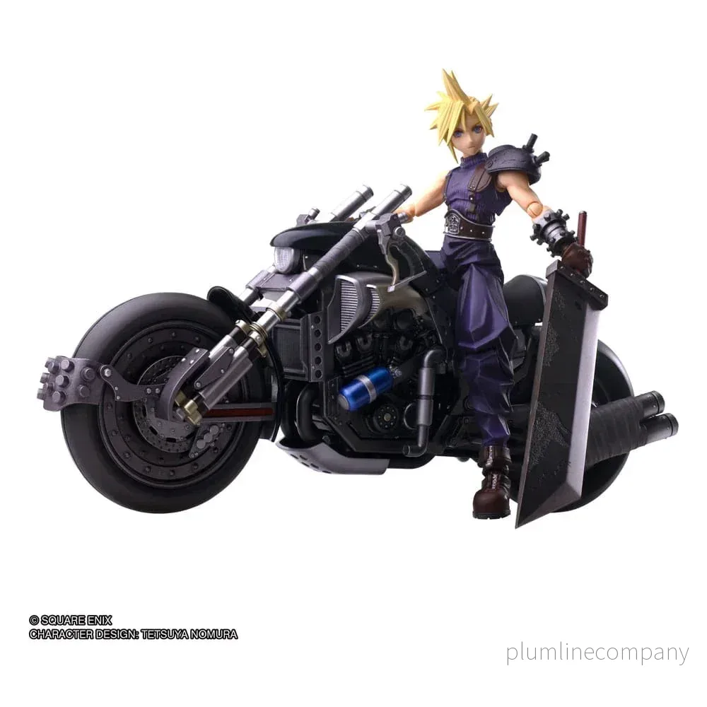 FINAL FANTASY VII BRING ARTS Action Figur – Cloud Strife & Hardy-Daytona 15 cm FINAL FANTASY VII BRING ARTS Action Figur – Cloud Strife & Hardy-Daytona 15 cm