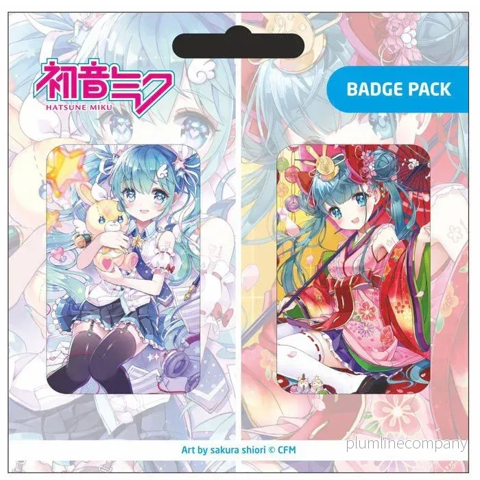 Hatsune Miku Pin Badges 2-Pack Set B Hatsune Miku Pin Badges 2-Pack Set B