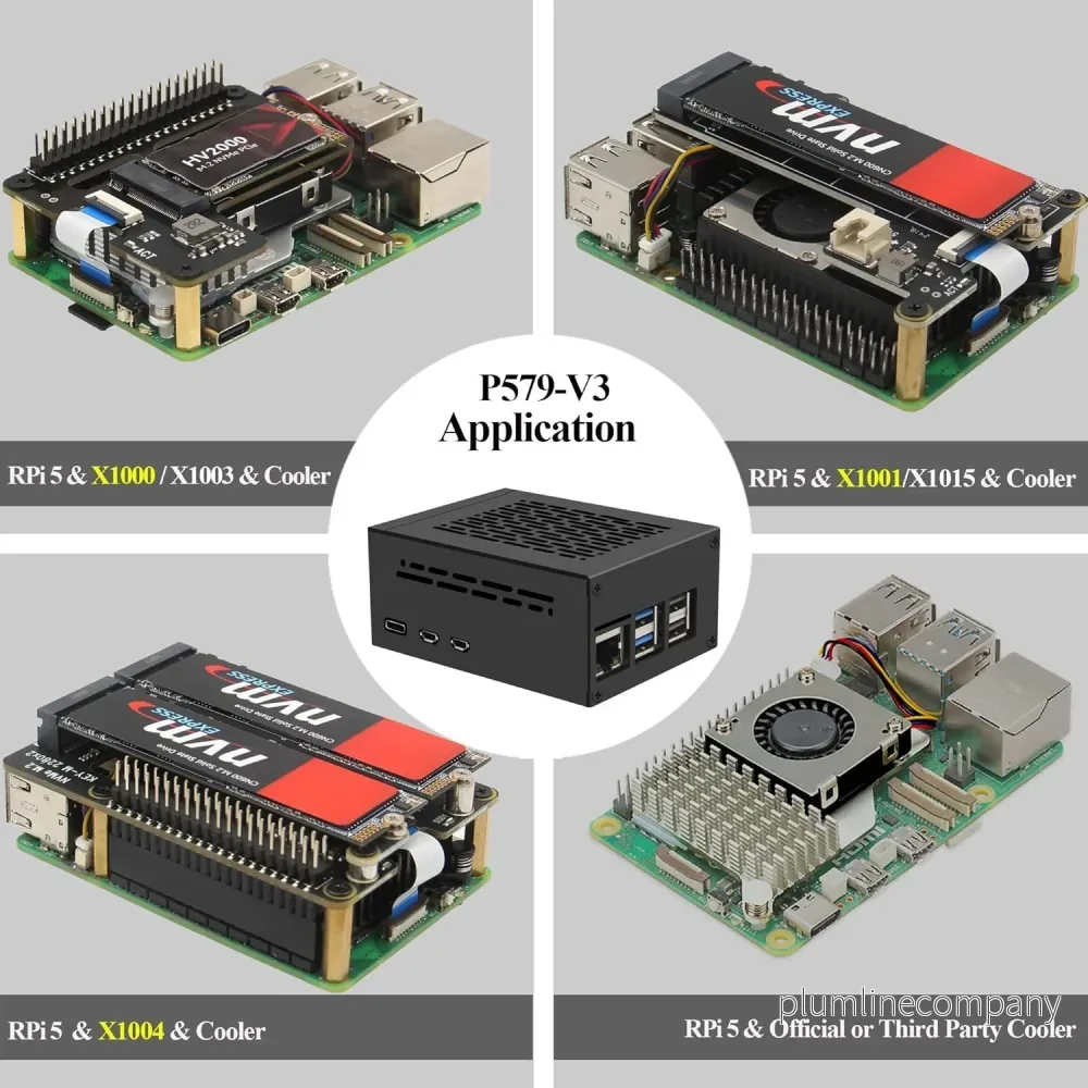 NÖRDIC Raspberry Pi 5-chassi med stöd för PCIe M.2 NVMe SSD - Bild 3