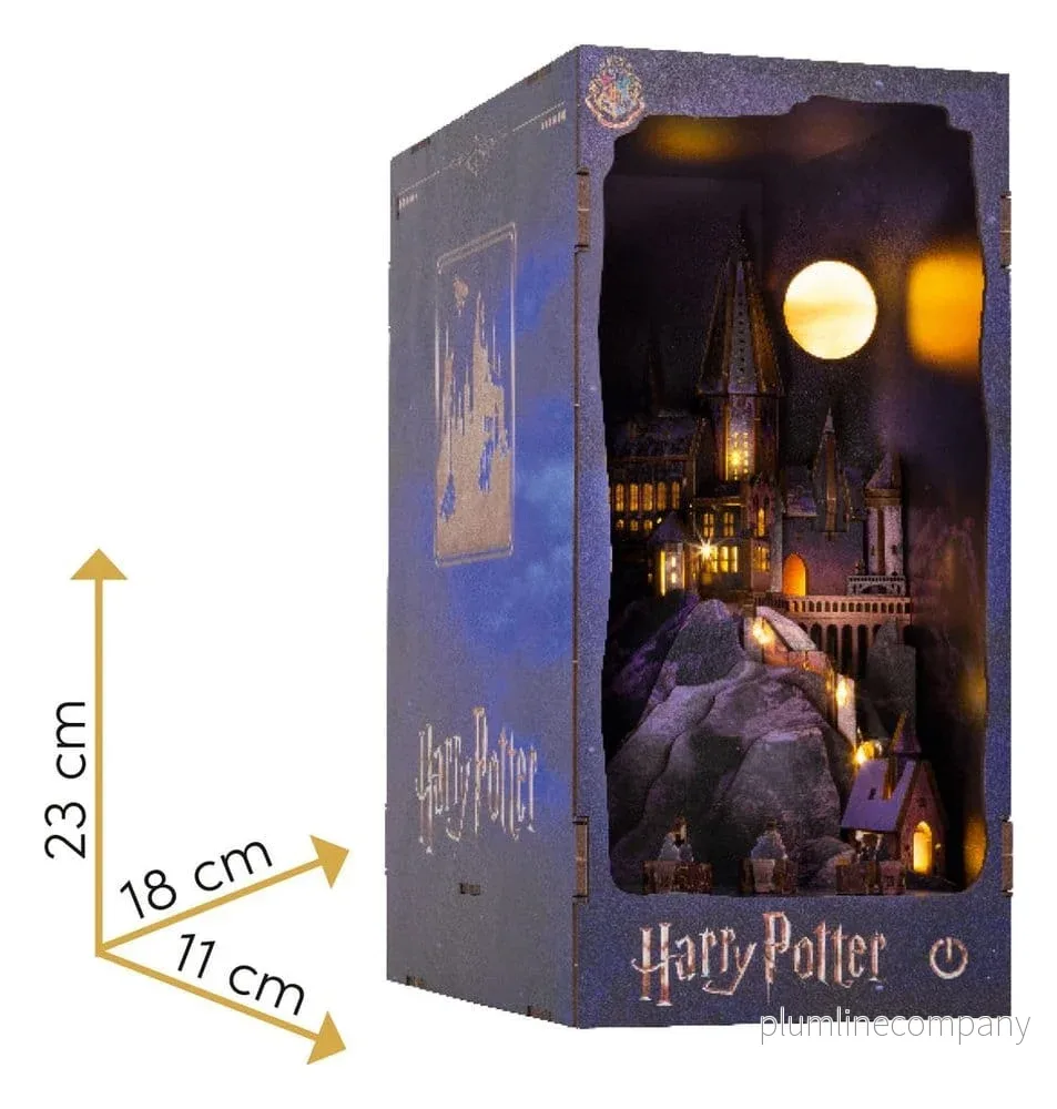 Harry Potter Miniatyräventyr Bokhylla MiniDiorama Hogwarts Slott 18 cm - Bild 2