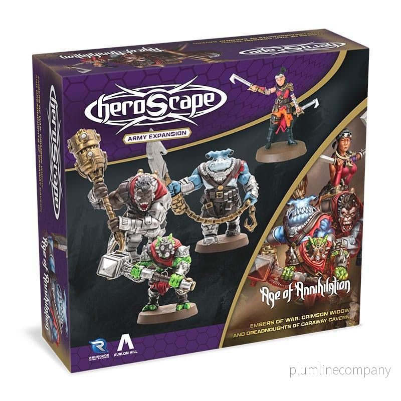 Heroscape Army Expansion: Embers of War – Crimson Widow & Dreadnoughts of Caraway Cavern Heroscape Army Expansion: Embers of War – Crimson Widow & Dreadnoughts of Caraway Cavern